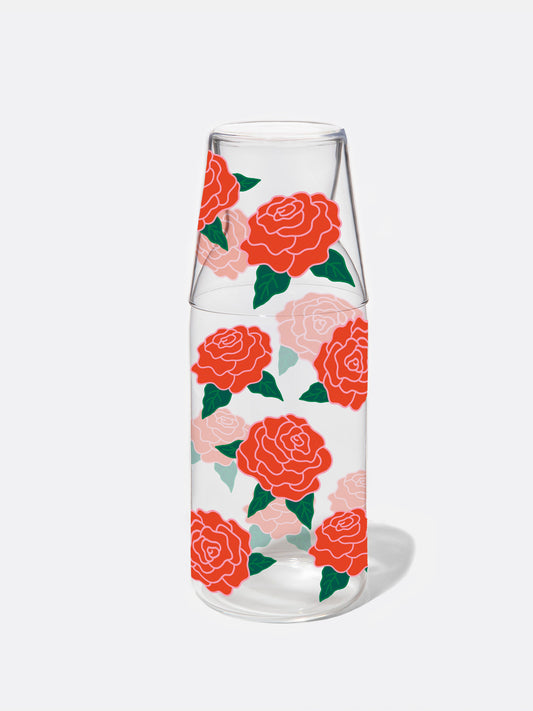 Rose Jar & Glass